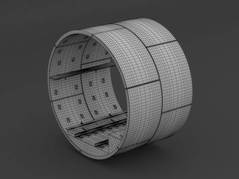 Subway Tunnel 3D Model
