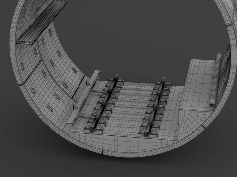 Subway Tunnel 3D Model