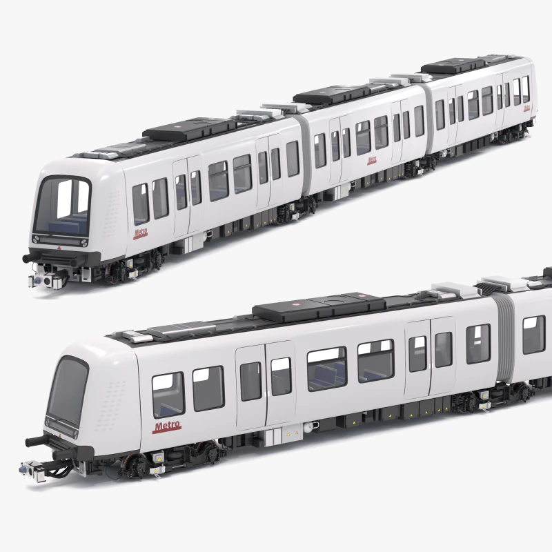 Hitachi Rail без водителя в метро Копенгагена 3D Модель .c4d .max .obj .3ds .fbx .stl .blend 