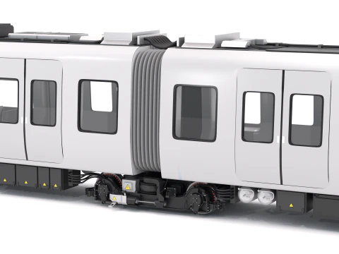 Hitachi Rail без водителя в метро Копенгагена 3D Модель