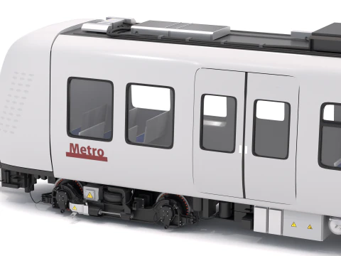 Hitachi Rail без водителя в метро Копенгагена 3D Модель