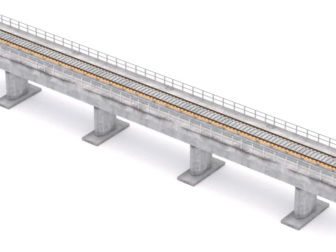 鉄道橋 3Dモデル
