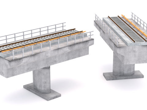 Demiryolu Köprüsü 3D Model
