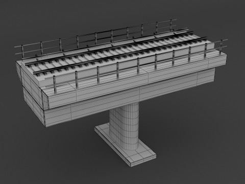 Demiryolu Köprüsü 3D Model