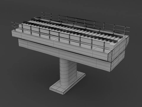 鉄道橋 3Dモデル
