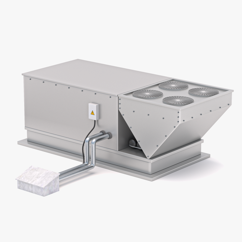 Кондиционер v4 3D Модель .c4d .max .obj .3ds .fbx .stl .blend