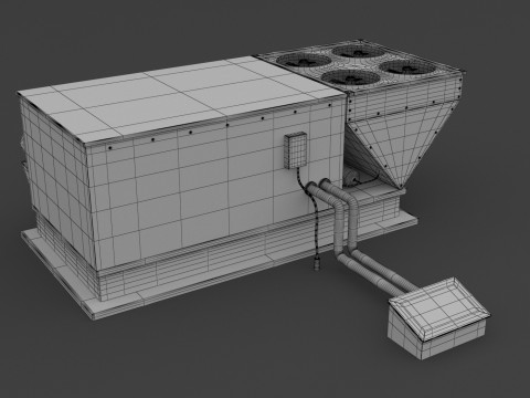 Кондиционер v4 3D Модель