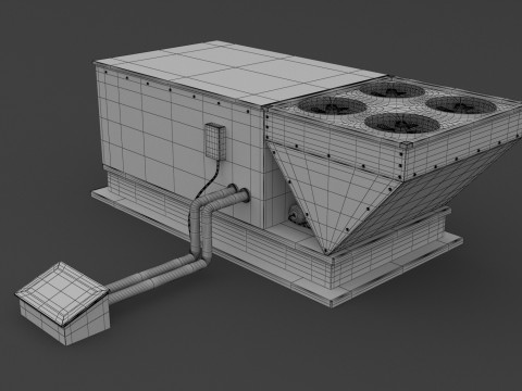 Кондиционер v4 3D Модель