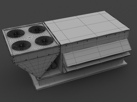 Кондиционер v4 3D Модель