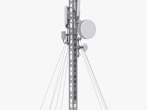 Станция сотовой башни 3D Модель