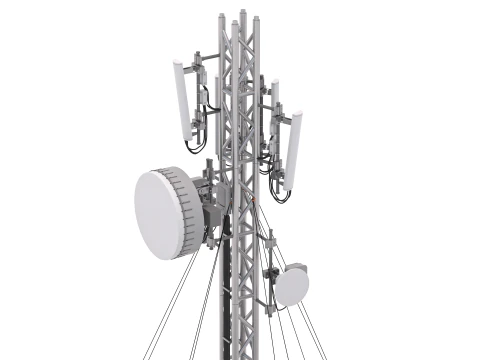 Cell Tower Station 3D Model