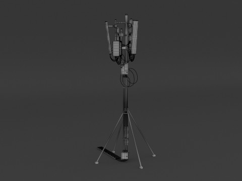 Крышная вышка сотовой связи 1 3D Модель