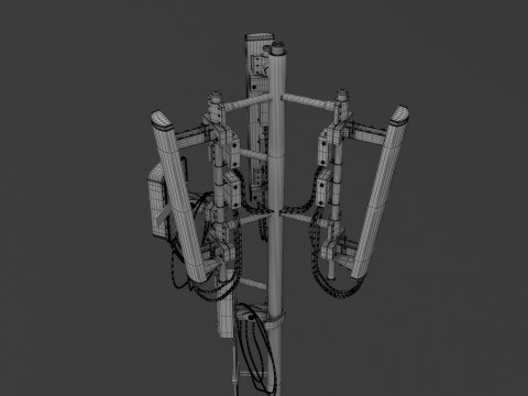 Крышная вышка сотовой связи 1 3D Модель