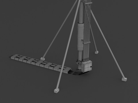 Крышная вышка сотовой связи 1 3D Модель
