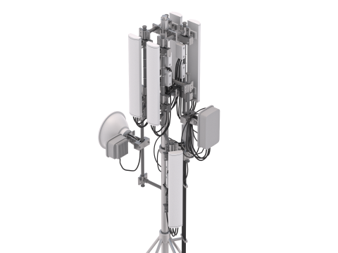 Крышная вышка сотовой связи 2 3D Модель