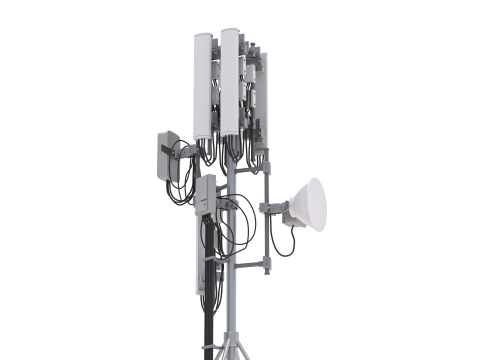 Крышная вышка сотовой связи 2 3D Модель