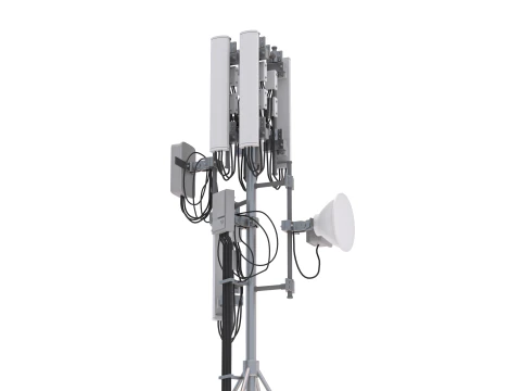 Roof Cell Phone Tower 2 3D Model