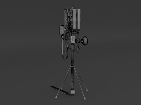 Крышная вышка сотовой связи 2 3D Модель