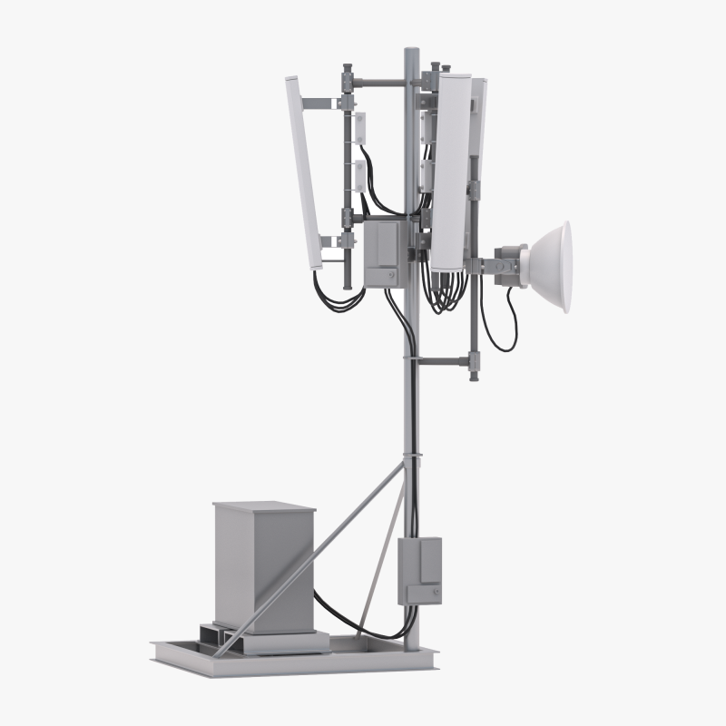 Dach-Handyturm 3 3D Modell .c4d .max .obj .3ds .fbx .stl .blend 