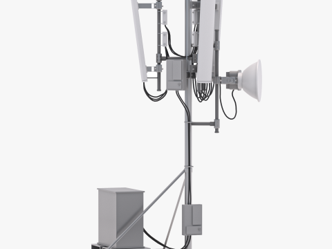 Крышная вышка сотовой связи 3 3D Модель