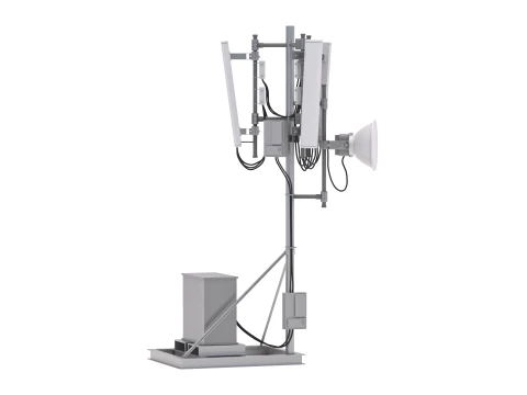 Roof Cell Phone Tower 3 3D Model