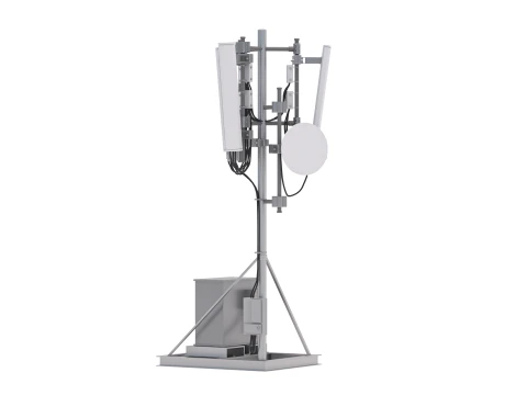 Roof Cell Phone Tower 3 3D Model