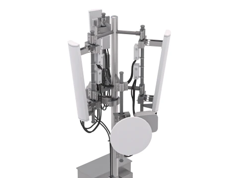 Roof Cell Phone Tower 3 3D Model