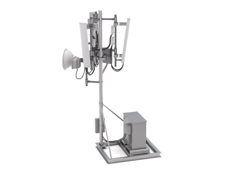 Roof Cell Phone Tower 3 3D Model