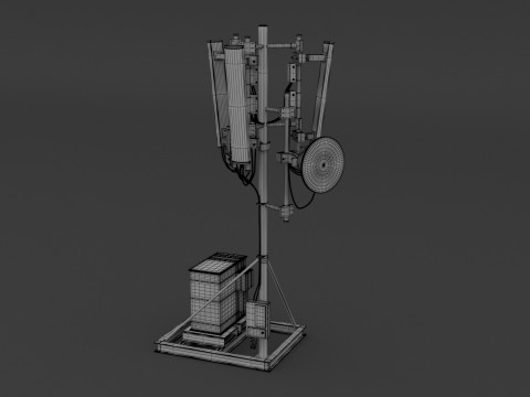 Dach-Handyturm 3 3D Modell