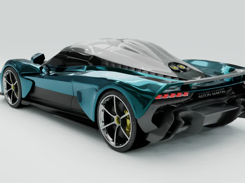 Aston Martin-Valhalla-inspired supercar - exterior without interior 3D Model