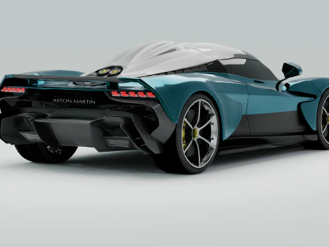 Aston Martin-Valhalla-inspired supercar - exterior without interior 3D Model