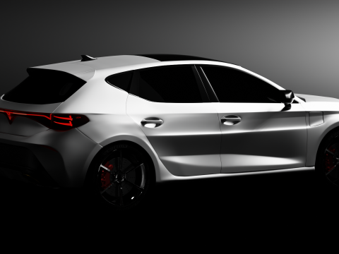 Cupra Leon 2024 Inspired Exterior Concept Body Only No Interior 3D Model