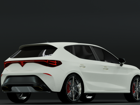Cupra Leon 2024 Inspired Exterior Concept Body Only No Interior 3D Model
