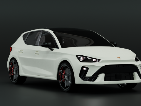Cupra Leon 2024 Inspired Exterior Concept Body Only No Interior 3D Model