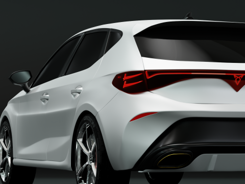 Cupra Leon 2024 Inspired Exterior Concept Body Only No Interior 3D Model