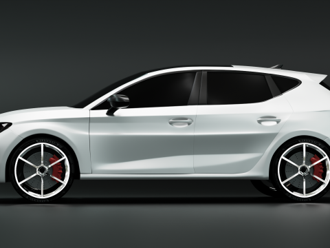 Cupra Leon 2024 Inspired Exterior Concept Body Only No Interior 3D Model