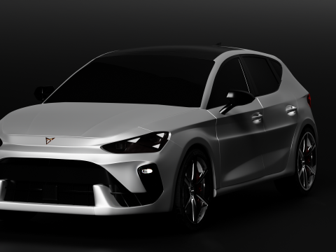 Cupra Leon 2024 Inspired Exterior Concept Body Only No Interior 3D Model