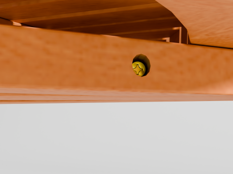 Runder Holztisch für den Außenbereich, moderne Möbel, PBR 2K-Texturen, Low Poly, spielbereit 3D Modell