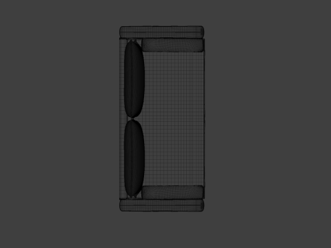 Sofá de tela moderno Blender de alta calidad Marvelous PBR 2K FBX-GLB-OBJ Modelo 3D