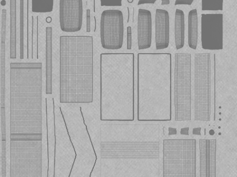 Sofá de tela moderno Blender de alta calidad Marvelous PBR 2K FBX-GLB-OBJ Modelo 3D