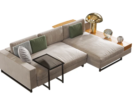 Dekorasi set Sofa Sormani Hernest - Versi Octane Render Model 3D