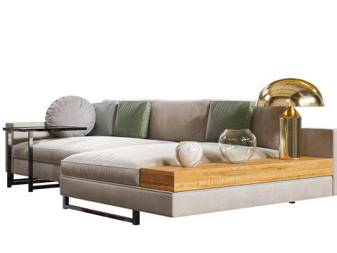 Sofa Sormani Hernest set decoration - Octane Render Version 3D Model
