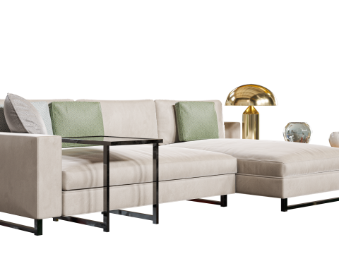 소파 Sormani Hernest 세트 장식 - 옥탄 렌더링 버전 3D 모델