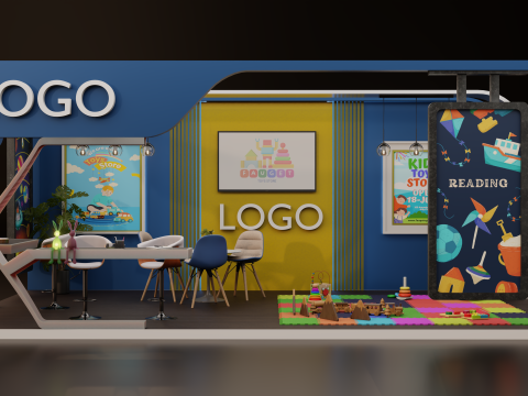 Stoisko wystawowe zabawek 3D Model 3D