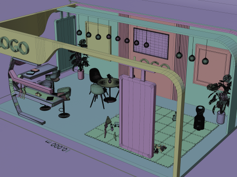 Stand d'exposition de jouets 3D Modèle 3D