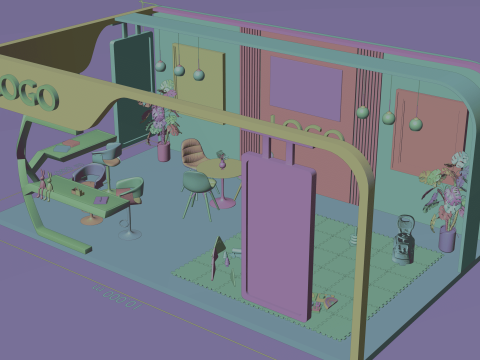 Stand d'exposition de jouets 3D Modèle 3D