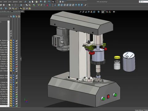 Dosenverschlie&szlig;maschine SolidWorks 2018 3D Modell