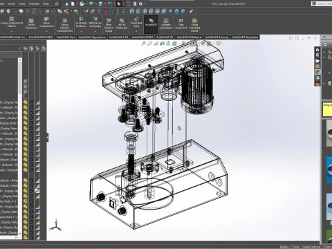Can Sealing Machine SolidWorks 2018 3D Model