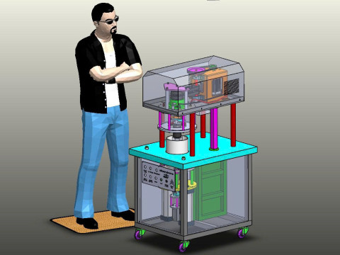Machine à coudre les canettes sous vide Modèle 3D