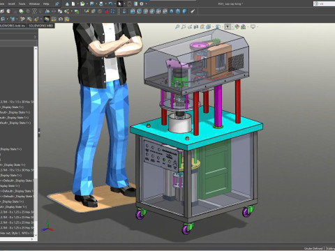 Aggraffatrice per lattine sottovuoto Modello 3D